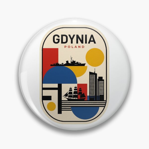 Item preview, Retro Gdynia Bauhaus Geometric Skyline designed and sold by k3rstman1.