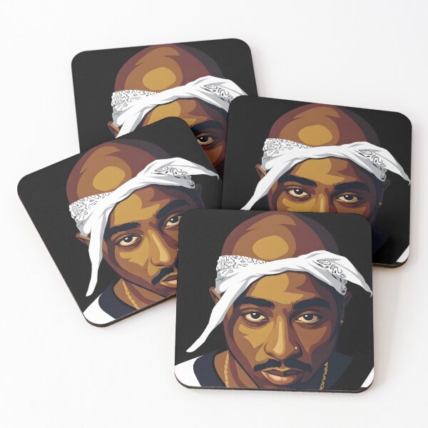 Item preview, Tupac Shakur Vector Art designed and sold by titanputra.