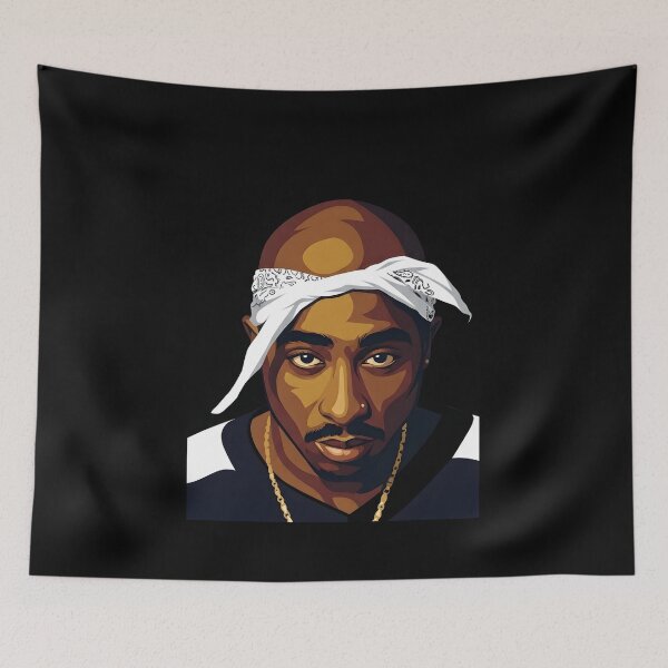 Item preview, Tupac Shakur Vector Art designed and sold by titanputra.