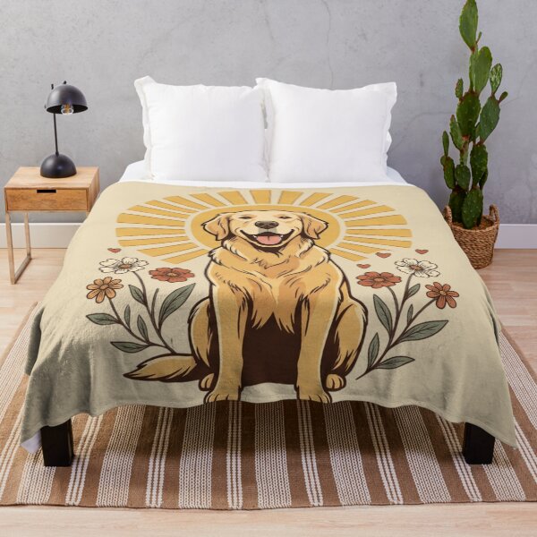 Item preview, Vintage Golden Retriever Sunshine Dog T-Shirt Graphic with "Good Days Start with a Wag" designed and sold by BiniClicks.