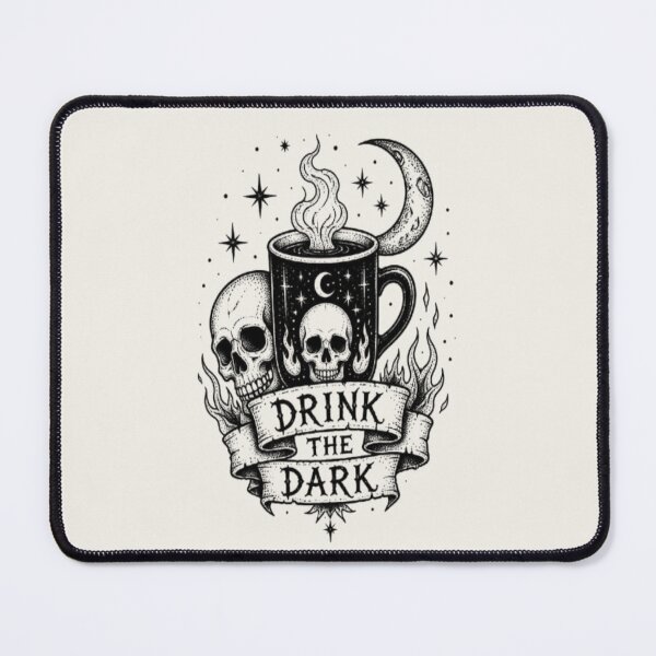 Item preview, Drink The Dark Gothic Skull Coffee designed and sold by creativerooney.