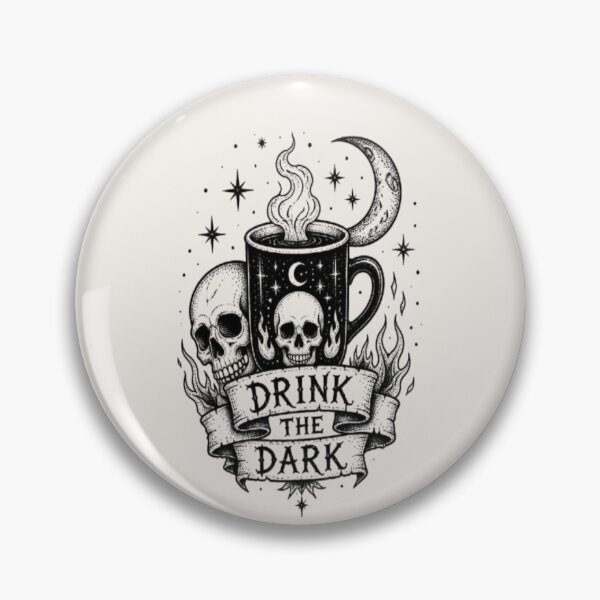 Item preview, Drink The Dark Gothic Skull Coffee designed and sold by creativerooney.