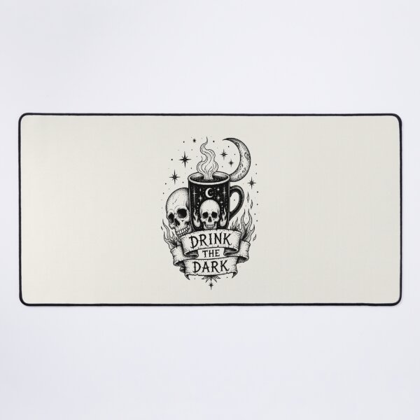 Item preview, Drink The Dark Gothic Skull Coffee designed and sold by creativerooney.