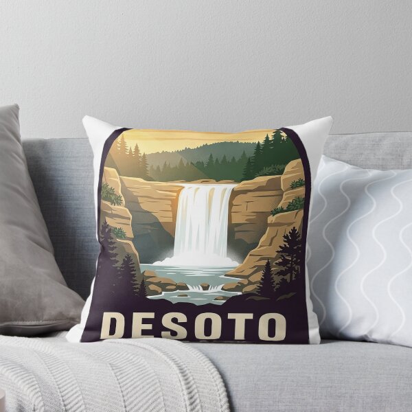 Item preview, DeSoto Falls State Park Alabama Vintage WPA Sticker designed and sold by DetourDgn.