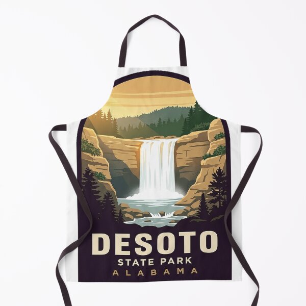 Item preview, DeSoto Falls State Park Alabama Vintage WPA Sticker designed and sold by DetourDgn.