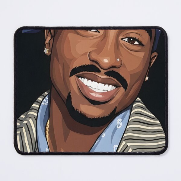 Item preview, Tupac Shakur Vector Art designed and sold by titanputra.