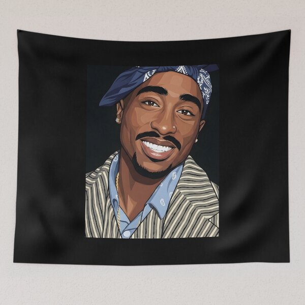 Item preview, Tupac Shakur Vector Art designed and sold by titanputra.