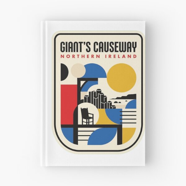 Item preview, Retro Giant'S Causeway Bauhaus Geometric Skyline designed and sold by k3rstman1.