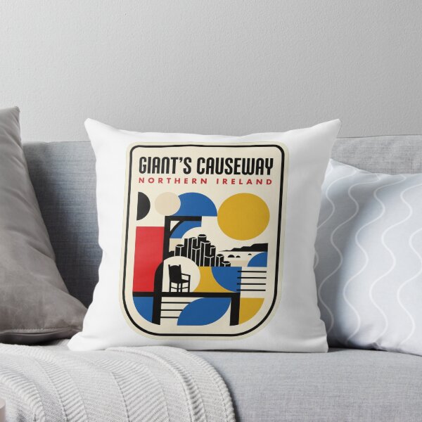 Item preview, Retro Giant'S Causeway Bauhaus Geometric Skyline designed and sold by k3rstman1.