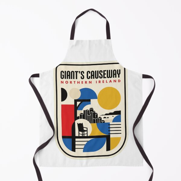 Item preview, Retro Giant'S Causeway Bauhaus Geometric Skyline designed and sold by k3rstman1.