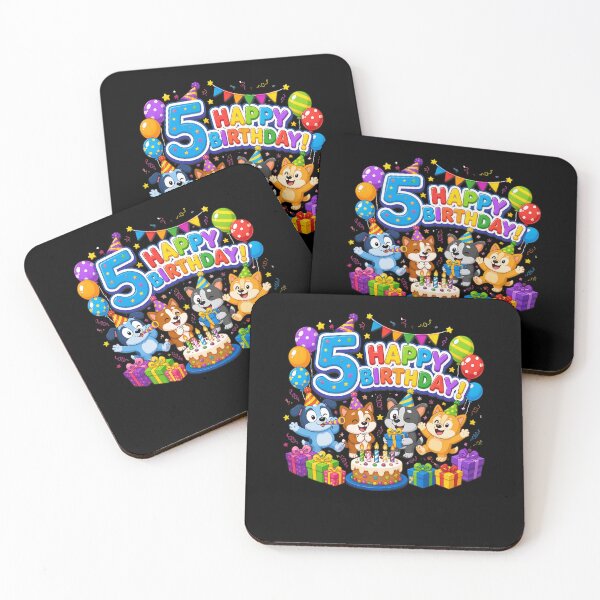 Item preview, Bluey 5th Birthday Happy Birthday designed and sold by visionnen.