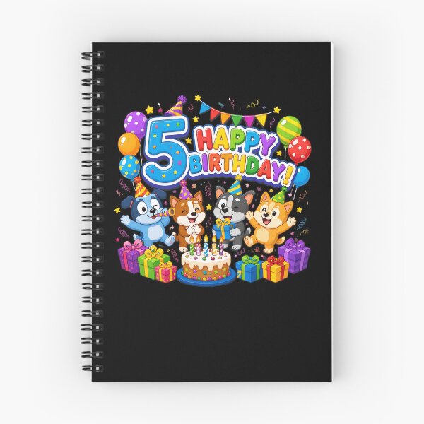 Item preview, Bluey 5th Birthday Happy Birthday designed and sold by visionnen.