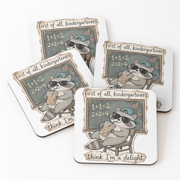 Item preview, Funny Raccoon Kindergarten Teacher Classroom designed and sold by Yellowriversss.