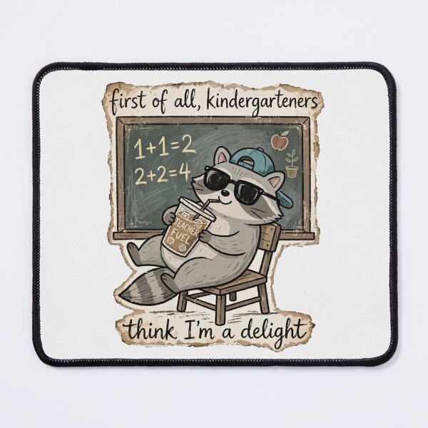 Item preview, Funny Raccoon Kindergarten Teacher Classroom designed and sold by Yellowriversss.