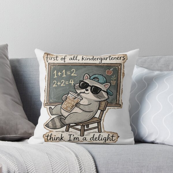 Item preview, Funny Raccoon Kindergarten Teacher Classroom designed and sold by Yellowriversss.