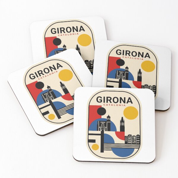 Item preview, Retro Girona Bauhaus Geometric Skyline designed and sold by k3rstman1.