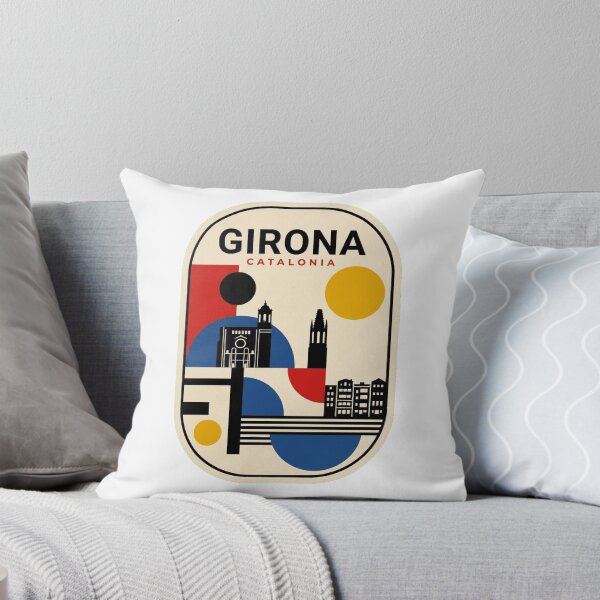 Item preview, Retro Girona Bauhaus Geometric Skyline designed and sold by k3rstman1.