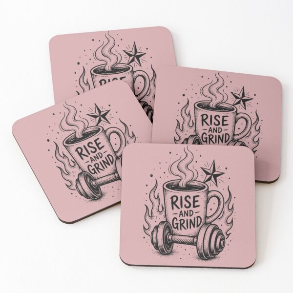 Item preview, Rise And Grind Gym Coffee Workout Motivation designed and sold by creativerooney.