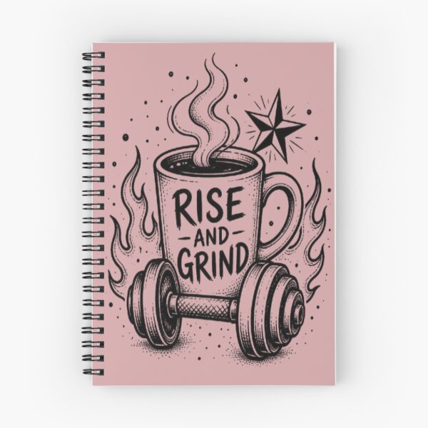 Item preview, Rise And Grind Gym Coffee Workout Motivation designed and sold by creativerooney.