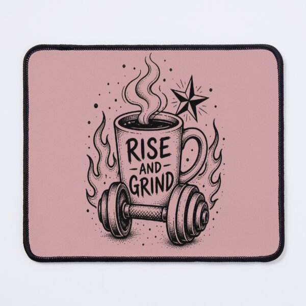 Item preview, Rise And Grind Gym Coffee Workout Motivation designed and sold by creativerooney.