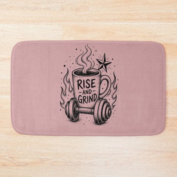 Item preview, Rise And Grind Gym Coffee Workout Motivation designed and sold by creativerooney.