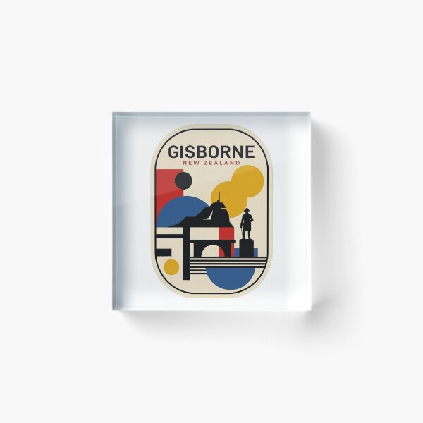 Item preview, Retro Gisborne Bauhaus Geometric Skyline designed and sold by k3rstman1.