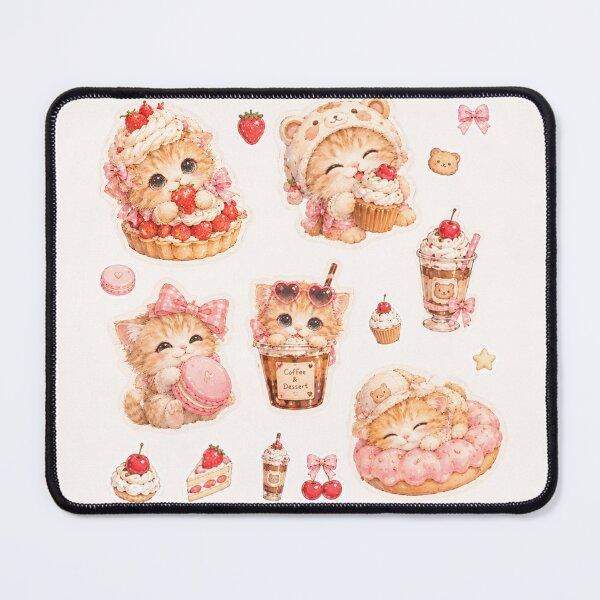 Item preview, dessert kitty cute sticker designed and sold by sara747.