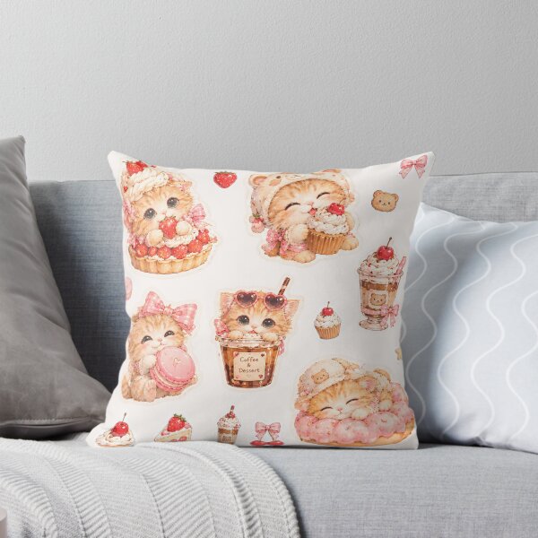 Item preview, dessert kitty cute sticker designed and sold by sara747.