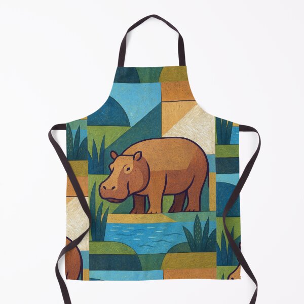 Item preview, Hippo - a Geometric illustration. designed and sold by GalleryKauffeld.