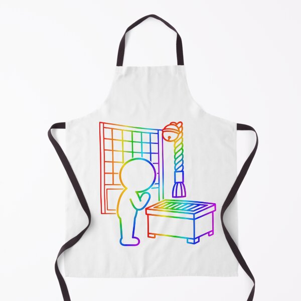 Item preview, Japanese Shrine Prayer - Faith and Gratitude Pictogram(Rainbow Line) designed and sold by japan-picto.