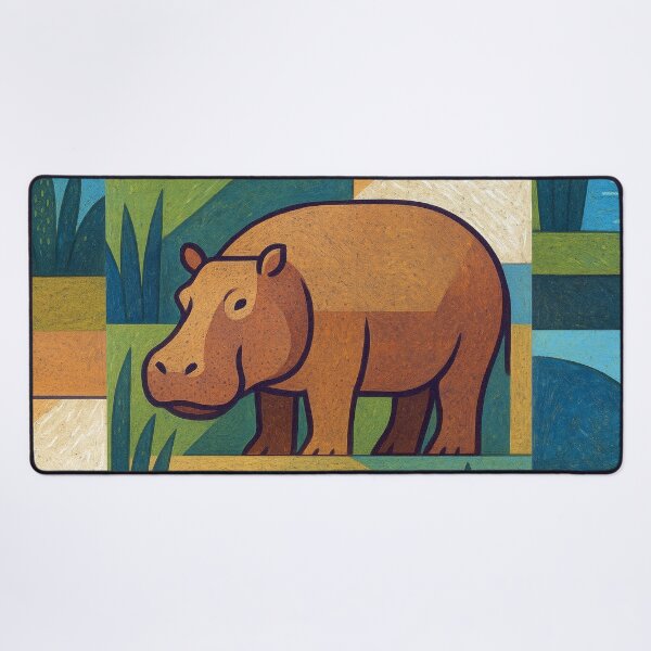 Item preview, Hippo - a Geometric illustration. designed and sold by GalleryKauffeld.