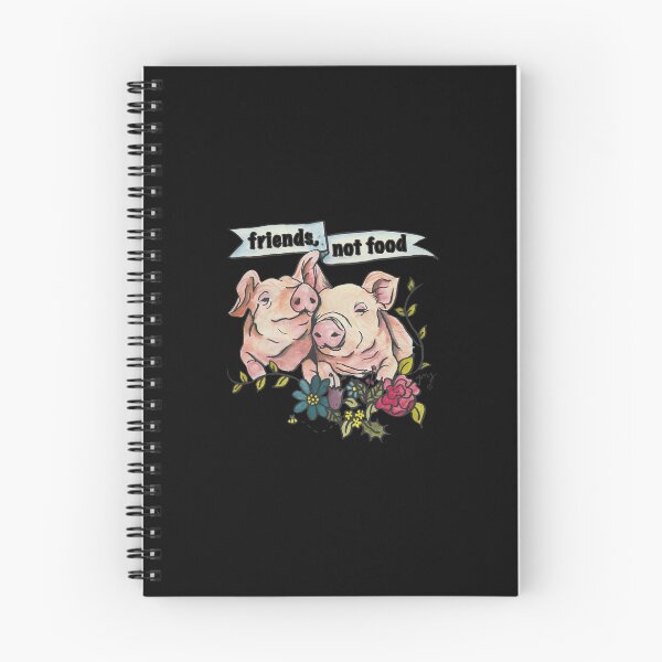 Item preview, Friends Not Food Cute Pig Illustration  designed and sold by NyasiaLeuschke.