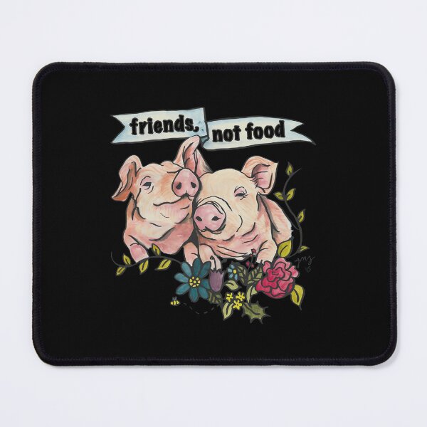 Item preview, Friends Not Food Cute Pig Illustration  designed and sold by NyasiaLeuschke.
