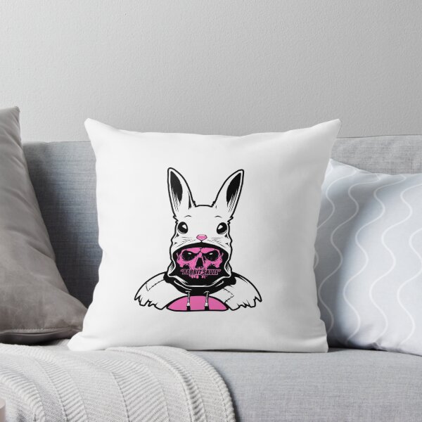 Item preview, Skull in Pink Contrast Bunny Hood  designed and sold by ALEGLAS.