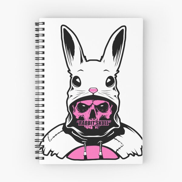 Item preview, Skull in Pink Contrast Bunny Hood  designed and sold by ALEGLAS.