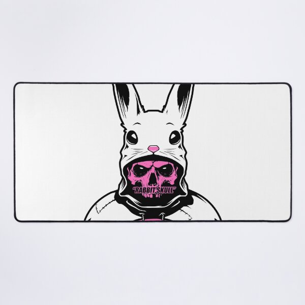 Item preview, Skull in Pink Contrast Bunny Hood  designed and sold by ALEGLAS.