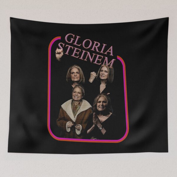 Item preview, Gloria Steinem Vintage 90s Bootleg Pink Frame Graphic designed and sold by SawyerLawrence.