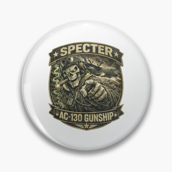 Artikelvorschau, Specter AC-130 Gunship Totenkopf-Emblem entworfen und verkauft von ALEGLAS.