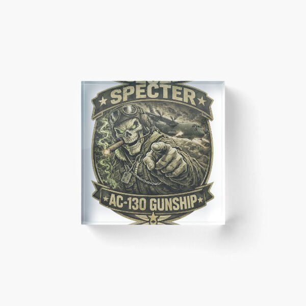 Item preview, Specter AC-130 Gunship Skull Emblem designed and sold by ALEGLAS.