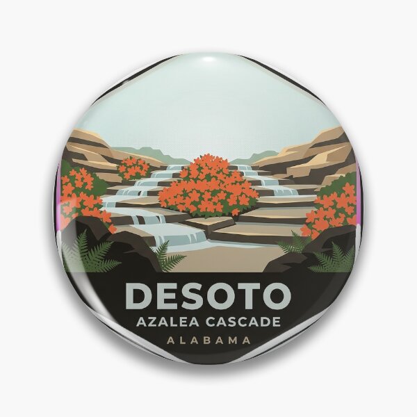 Item preview, Azalea Cascade DeSoto State Park Alabama Sticker designed and sold by DetourDgn.