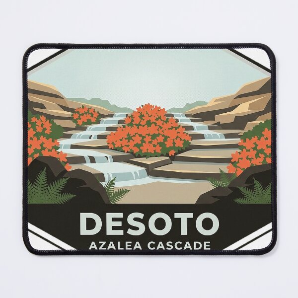 Item preview, Azalea Cascade DeSoto State Park Alabama Sticker designed and sold by DetourDgn.