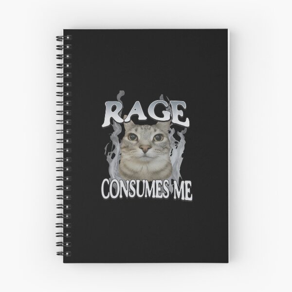Item preview, Rage Consumes Me Cat Meme  designed and sold by NyasiaLeuschke.