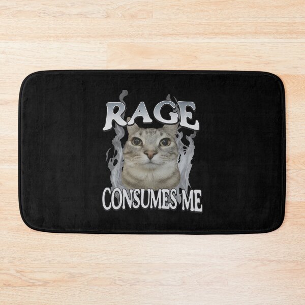 Item preview, Rage Consumes Me Cat Meme  designed and sold by NyasiaLeuschke.