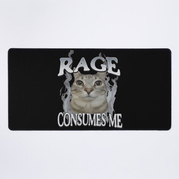 Item preview, Rage Consumes Me Cat Meme  designed and sold by NyasiaLeuschke.