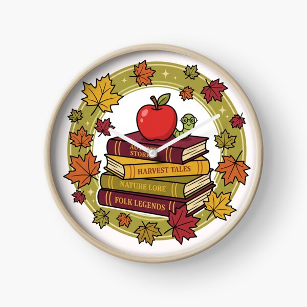 Item preview,  Cozy Fall Bookworm Apple Picking designed and sold by Oommen Studio .