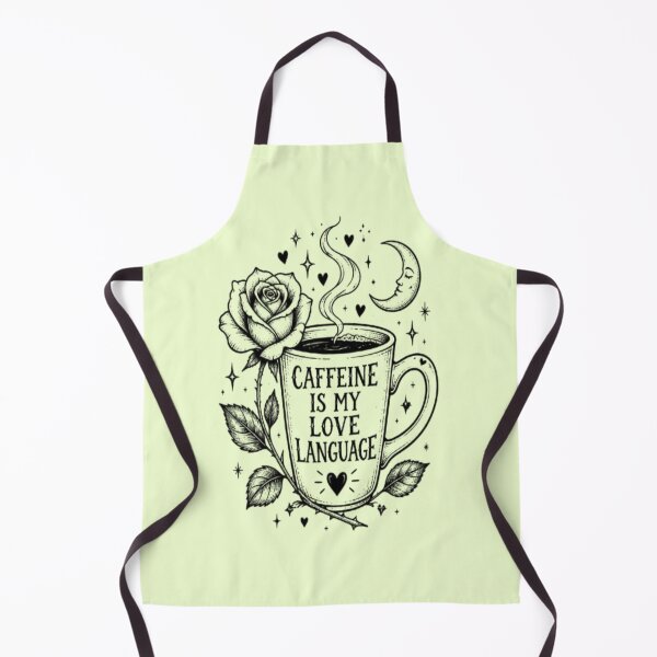 Item preview, Caffeine Is My Love Language Gothic Rose Coffee designed and sold by creativerooney.