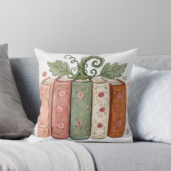 Item preview, Vintage Floral Pumpkin Book Stack Bookish Illustration designed and sold by Yellowriversss.