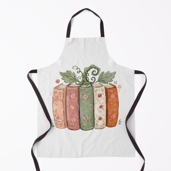 Item preview, Vintage Floral Pumpkin Book Stack Bookish Illustration designed and sold by Yellowriversss.