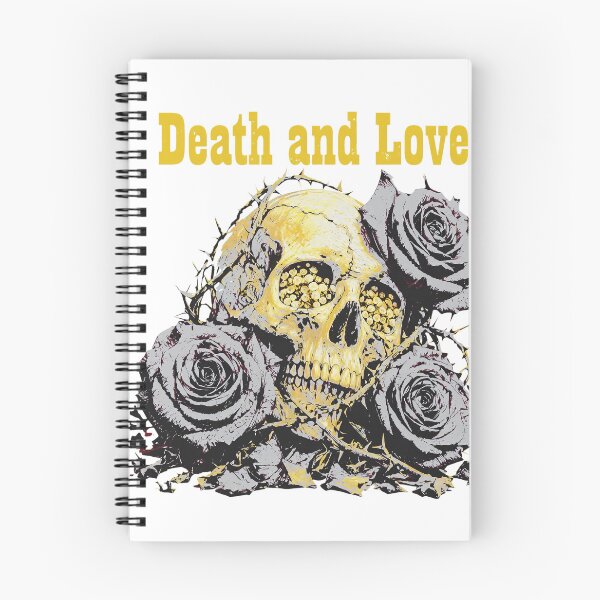 Item preview, Death and Love Skull Roses Barbed Wire  designed and sold by ALEGLAS.