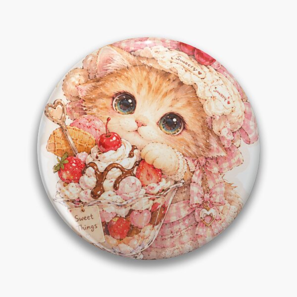 Item preview, dessert kitty cute sticker designed and sold by sara747.